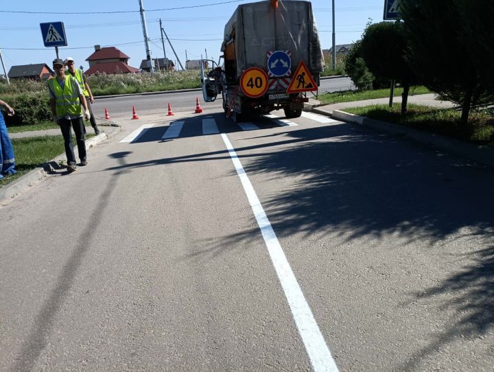 В Тамбове в течение двух недель полностью закончат нанесение разметки