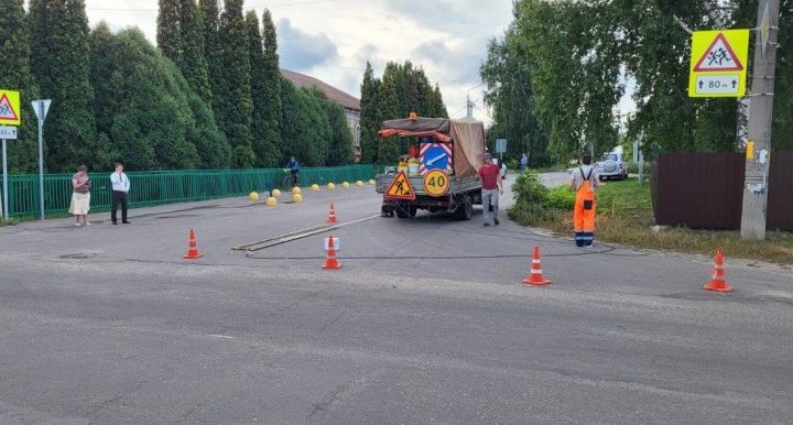 В Рассказово появились новые пешеходные переходы и искусственные неровности